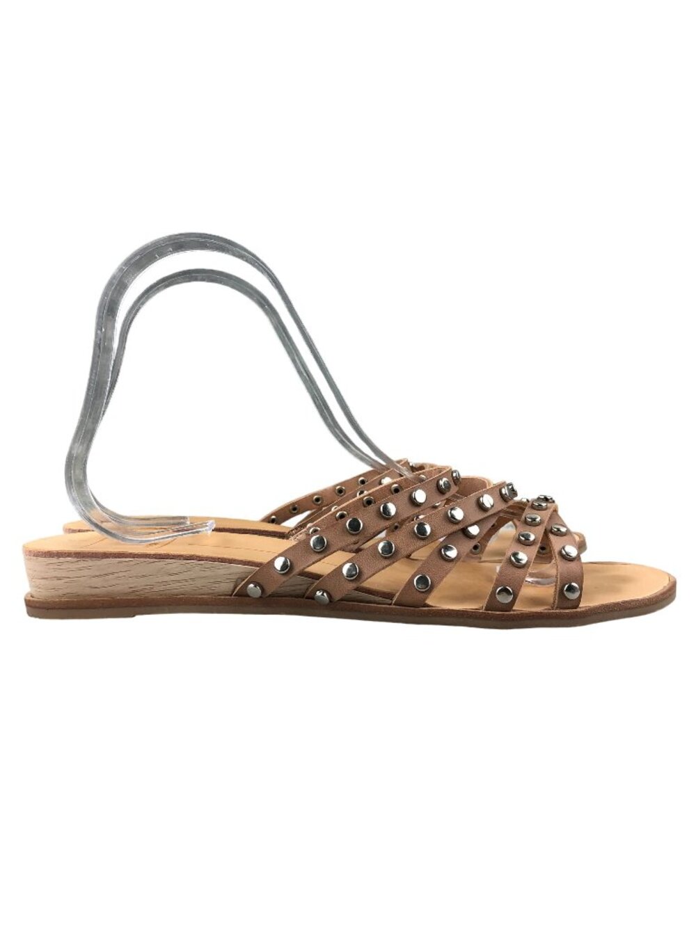 Dolce Vita Women's Size 9** Pinta Cafe Brown Studded Strappy Flats Sandals